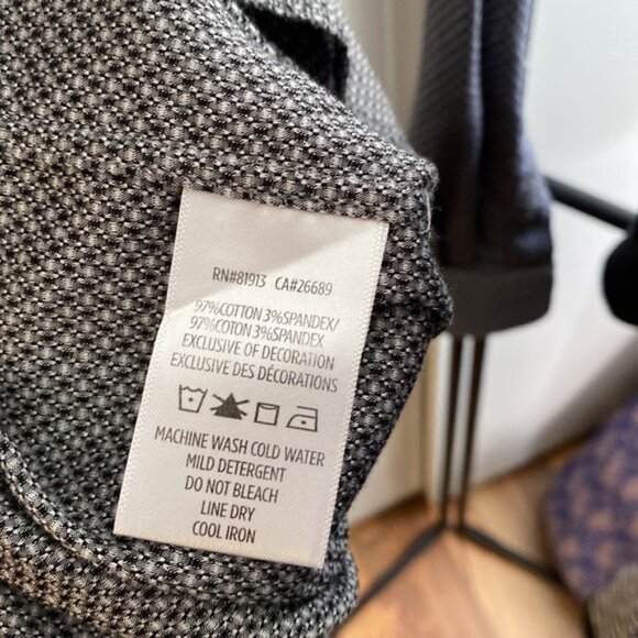 ROBERT GRAHAM black grey dress casual buttondown  shirt M - Picture 4 of 4